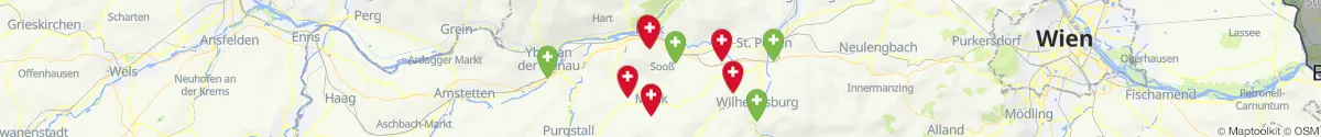 Map view for Pharmacies emergency services nearby Schollach (Melk, Niederösterreich)